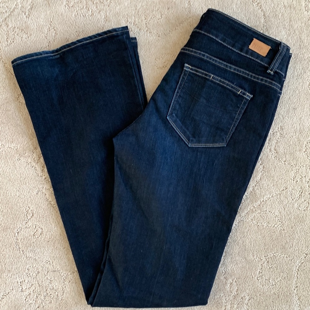 PAIGE | Hidden Hills Style Boot Cut Jeans, Dark Wash, Sz 31